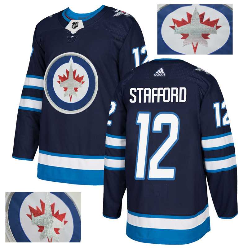Jets 12 Drew Stafford Navy With Special Glittery Logo Adidas Jersey,We sell and wholesale Jets 12 Drew Stafford Navy With Special Glittery Logo Adidas Jersey on line form chian!